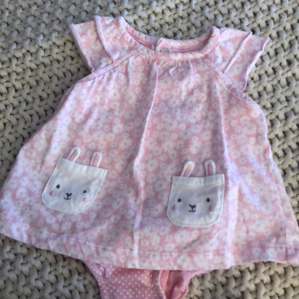 Pink bubble dress with matching cardigan